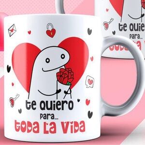 Flork Love Mug with Heart Design